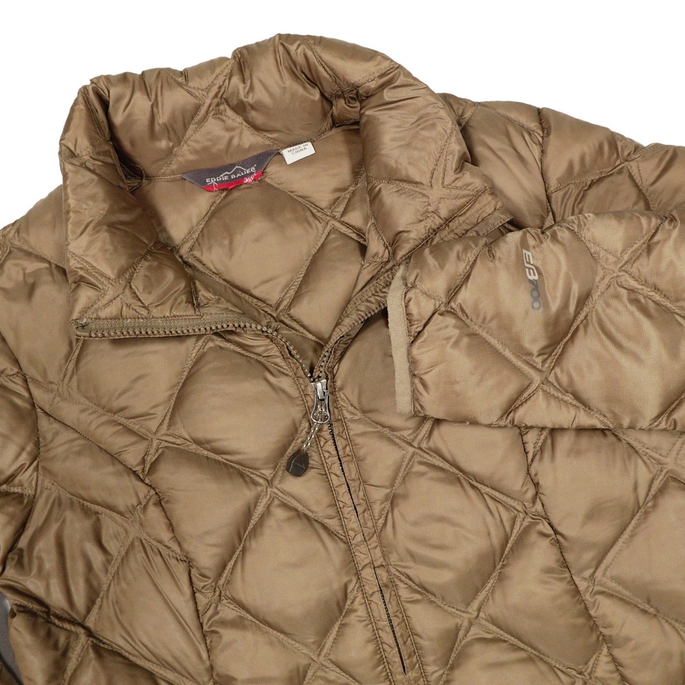 EDDIE BAUER Women's Brown Bronze EB700 Quilt Goose Down‎ Parka Winter Jacket